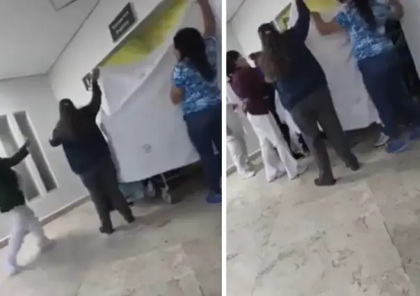 VIDEO | Mujer da a luz en baños de la clínica 48 en Azcapotzalco 