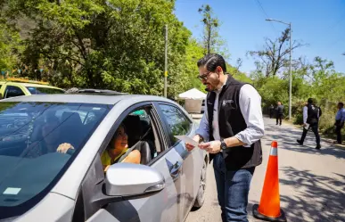 David de la Peña supervisa filtros de seguridad en la sierra de Santiago