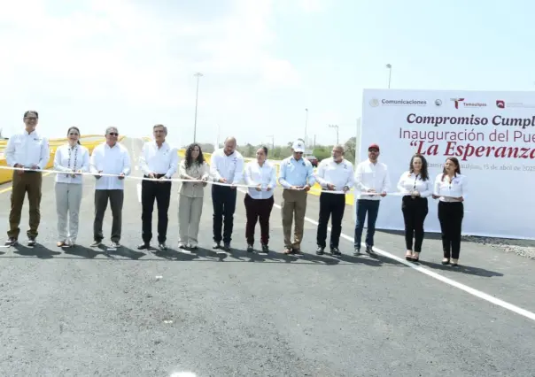 Américo Villarreal inaugura nuevo puente La Esperanza en Altamira