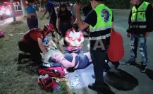 VIDEO | Pareja es atropellada en Monterrey mientras viajaba en moto