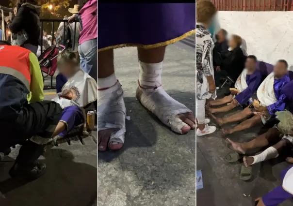 La pasión de Cristo en Iztapalapa: miles de nazarenos a pie descalzo