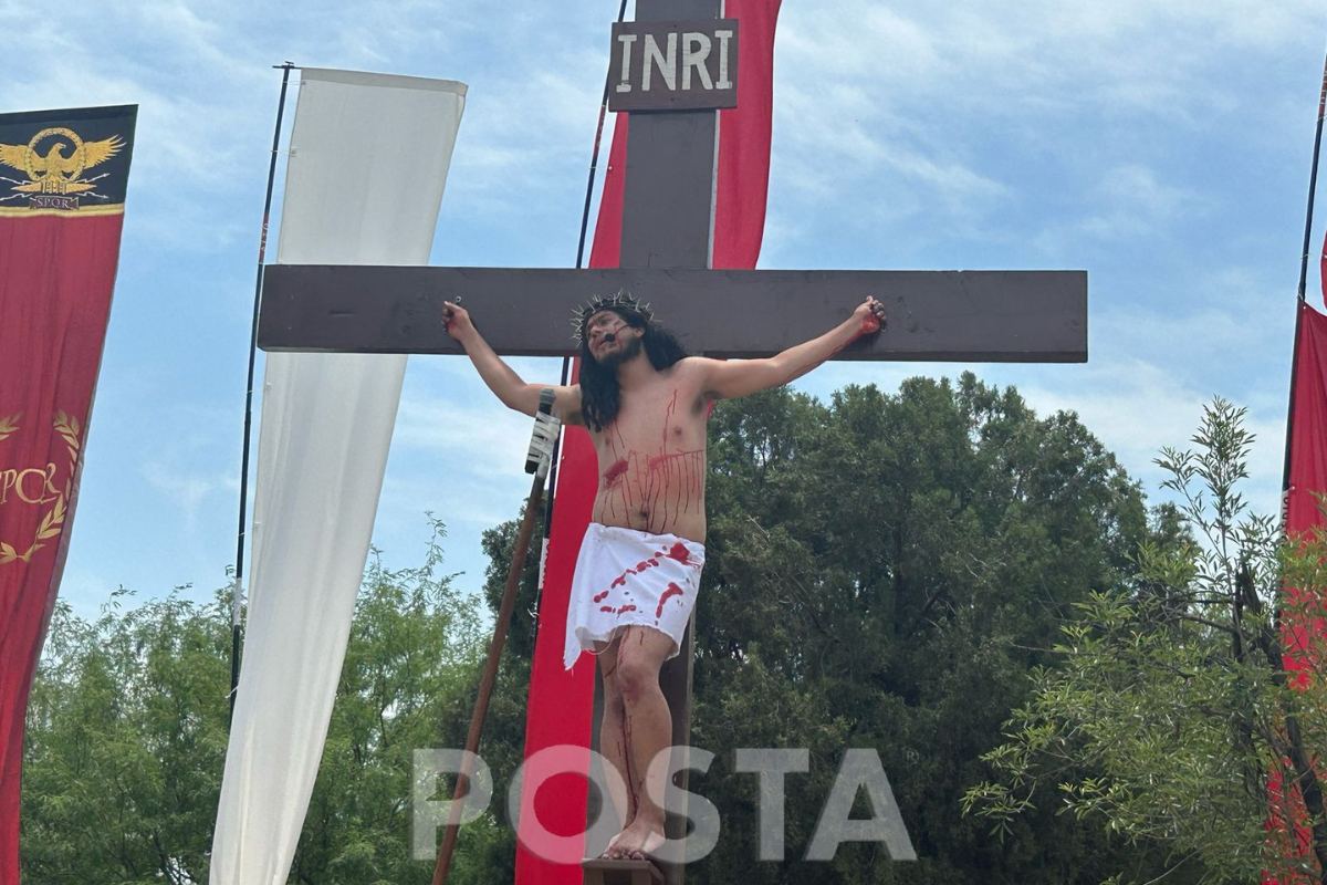 Semana Santa 2025: representan el viacrucis en Monterrey
