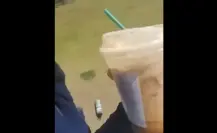 Indiferencia total: toma café junto a herido tras tiroteo en Universidad Estatal de Florida