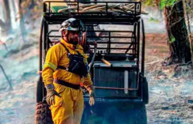 Sofocan en su totalidad el incendio forestal en el Ejido Cañón de Vacas, Aramberri