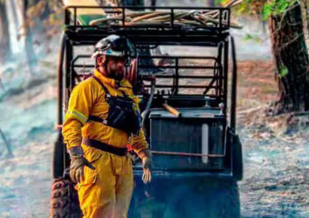 Sofocan en su totalidad el incendio forestal en el Ejido Cañón de Vacas, Aramberri