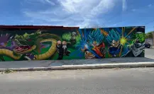 Mural de Dragon Ball en colonia del norte de Mérida sorprende a vecinos