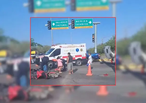 Accidente en la vía Valladolid–Tikuch deja dos personas lesionadas