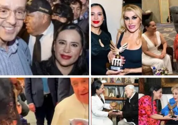 ¿Casualidad? Sandra Cuevas se vuelve tendencia por fotos con famosos que han muerto