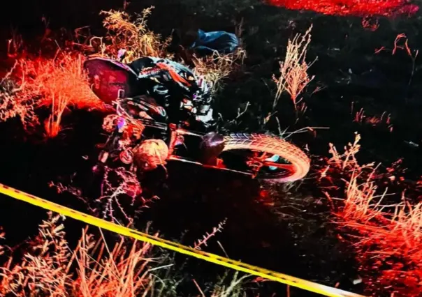 Motociclista pierde la vida tras choque en la carretera a Galeana