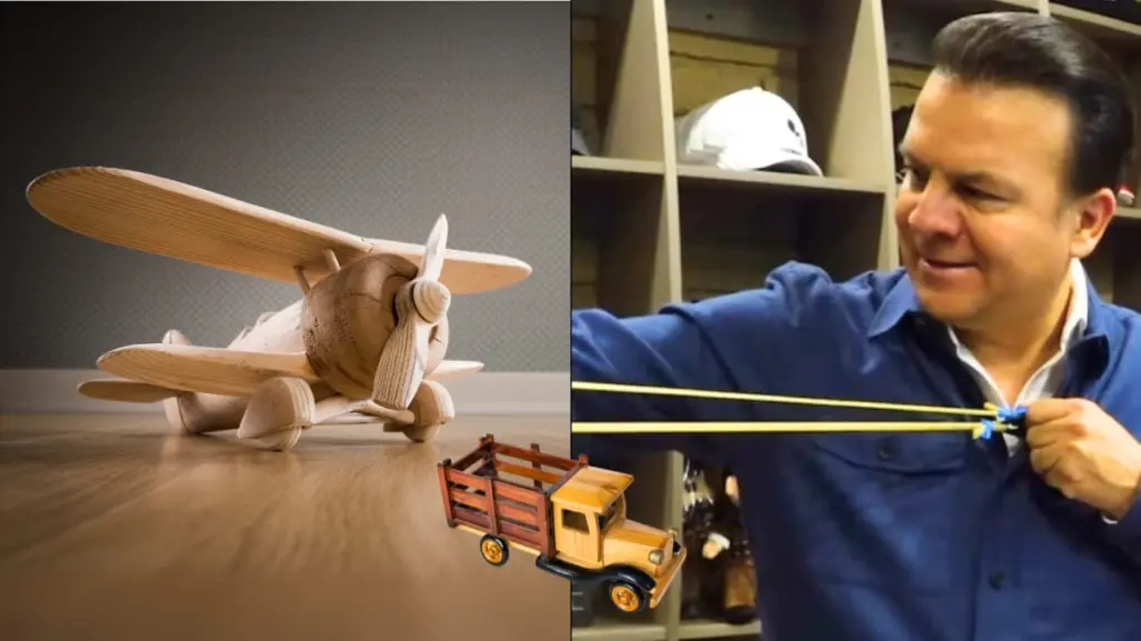 Esteban Villegas recordó su infancia con tradicional juguete que encontró en un recorrido de trabajo