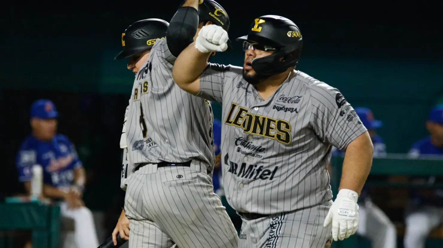 Los Leones de Yucatán se llevaron el primer partido de la serie ante los Olmecas de Tabasco en el estadio  Centenario 27 de febrero en Villahermosa.- Fuente Leones de Yucatán