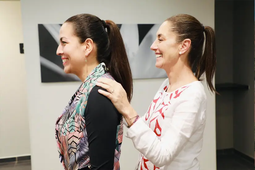 Milena Quiroga ha recibido el respaldo de Claudia Sheinbaum. Foto: Facebook.