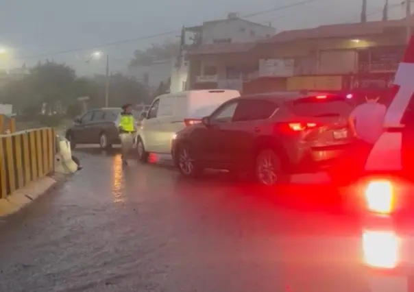 VIDEO | Choque múltiple paraliza la avenida Paseo de los Leones en Monterrey