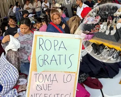 Instalan contenedores de donación de ropa a personas de escasos recursos