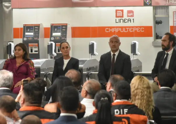 Sheinbaum reinaugura cuatro estaciones de Línea 1 del STC Metro de CDMX