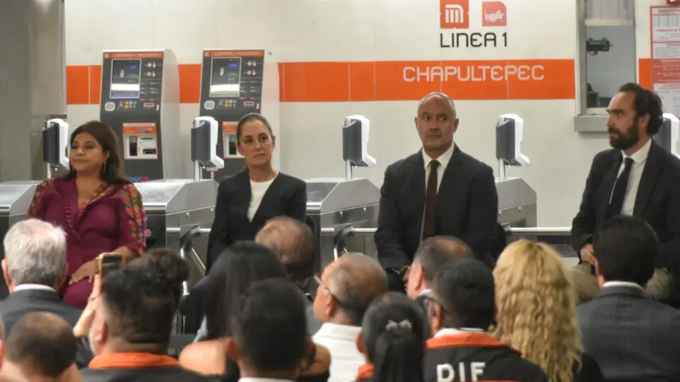 Sheinbaum reinaugura cuatro estaciones de Línea 1 del STC Metro de CDMX Sheinbaum reinaugura cuatro estaciones de Línea 1 del STC Metro de CDMX