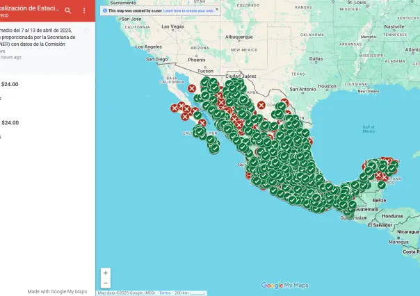 Profeco publica mapa con gasolineras que venden el combustible a precio justo