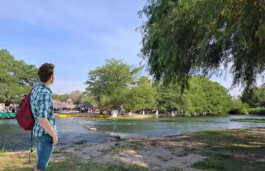El recóndito río con una falsa cascada que une dos municipios y desemboca en el Golfo de México