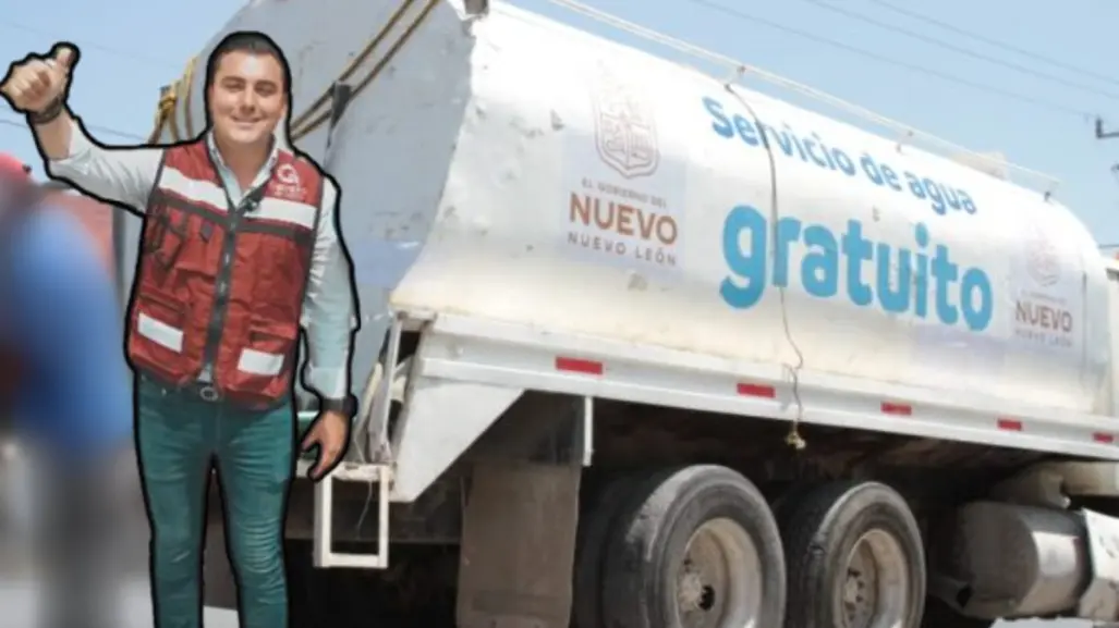 Manuel Guerra Cavazos responde a crisis de agua con pipas en la colonia Portales