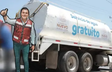 Manuel Guerra Cavazos responde a crisis de agua con pipas en la colonia Portales