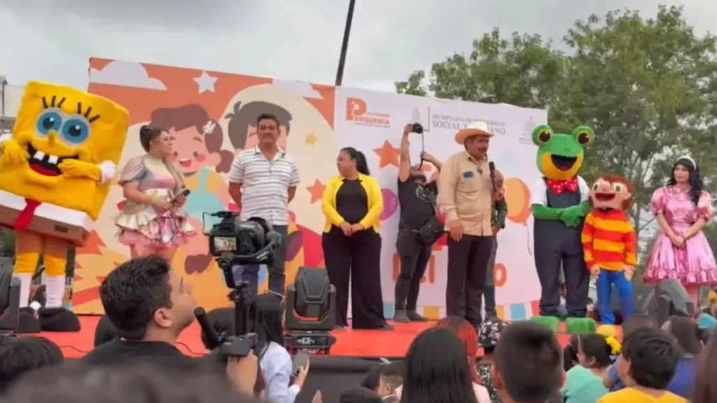 Francisco Esquivel da inicio a los festejos del Día del Niño en Pesquería