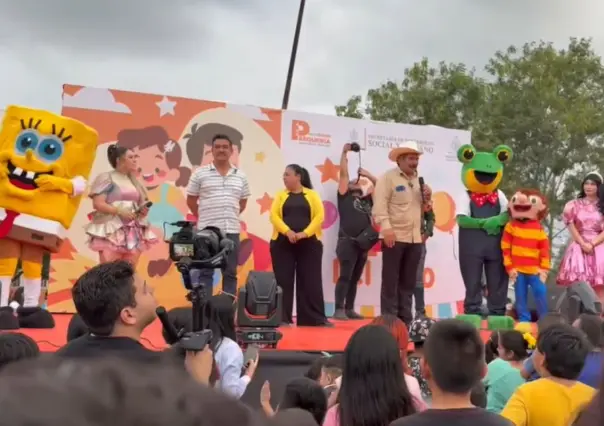 Francisco Esquivel da inicio a los festejos del Día del Niño en Pesquería