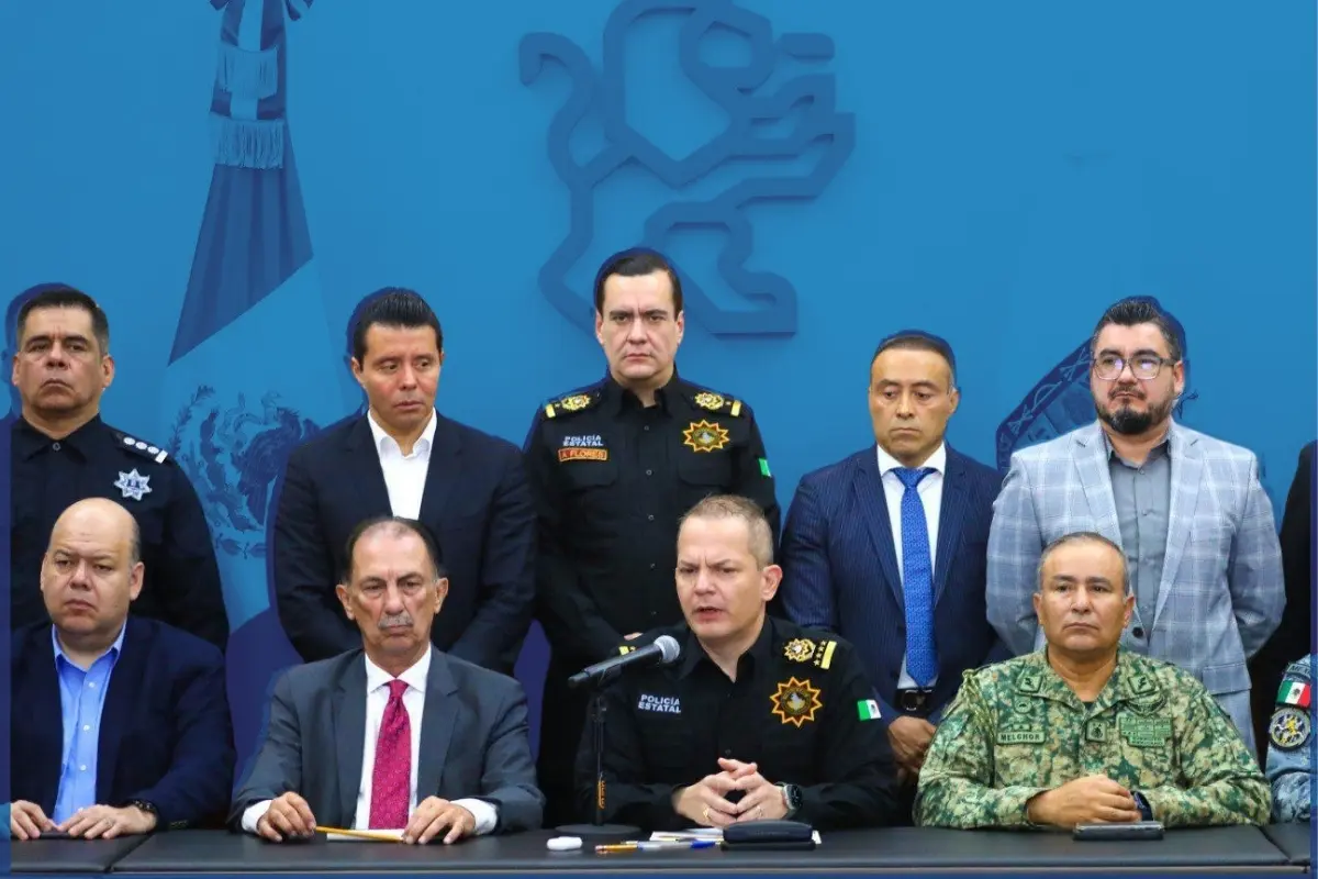 El titular de Fuerza Civil, Gerardo Escamilla Vargas presentó resultados tras la Semana Santa. Foto: Gobierno de Nuevo León