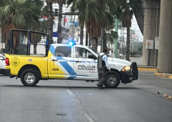 VIDEO | Hombre inicia incendio en palma y causa caos vial en Monterrey