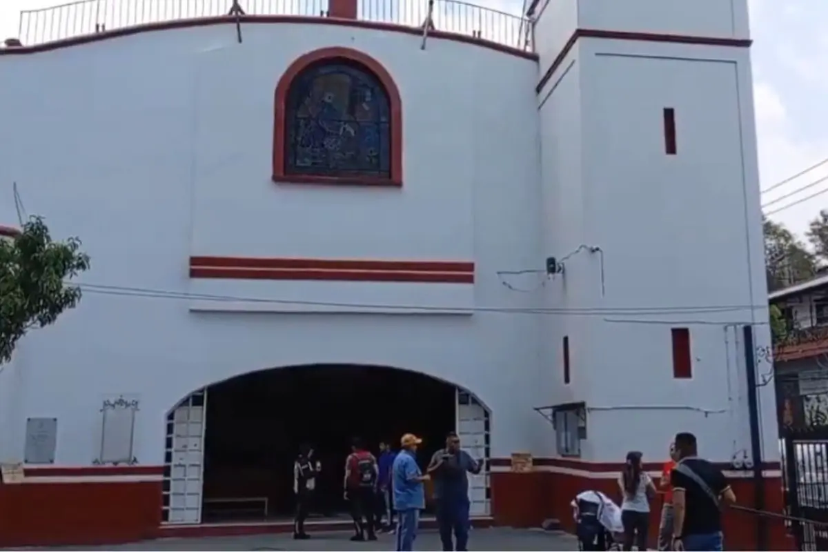 Parroquia de Santa María de la Natividad en Tetelpan en Álvaro Obregón. Foto: Captura de pantalla X