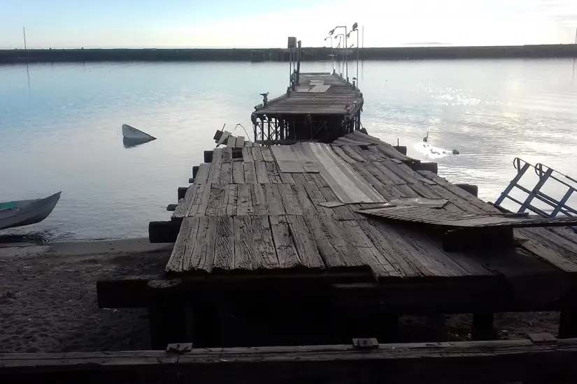 Antiguo muelle de Santa Rosalía. Foto: Modesto Peralta Delgado.