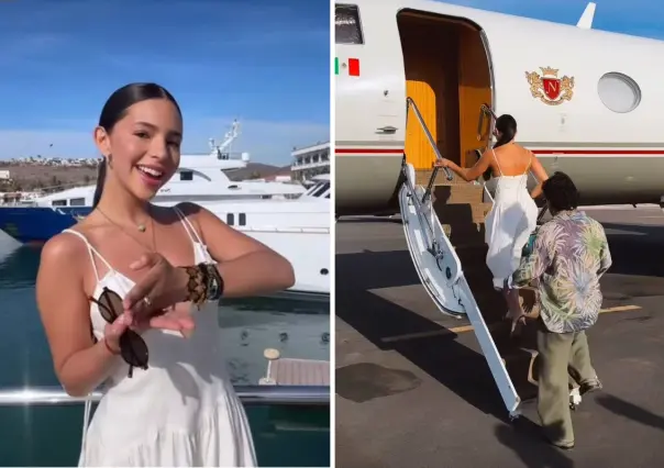 Ángela Aguilar y Christian Nodal disfrutan vacaciones en La Paz a bordo de su yate