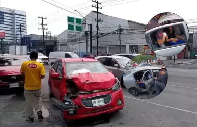 Accidentes viales en Guadalupe dejan adultos y menores lesionados