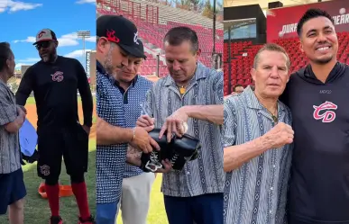 Julio César Chávez visita a Caliente de Durango previo a su serie contra Algodoneros