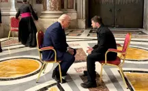 Donald Trump y Volodímir Zelenski se reúnen en la Basílica de San Pedro previo al funeral del Papa