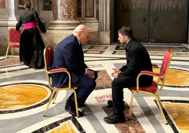 Donald Trump y Volodímir Zelenski se reúnen en la Basílica de San Pedro previo al funeral del Papa