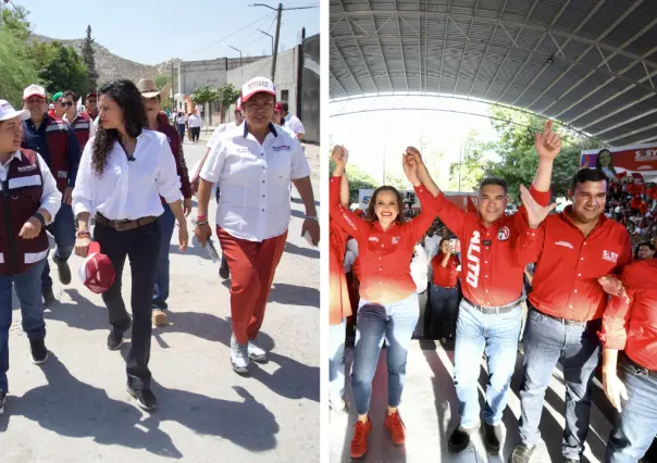 Elecciones Durango: coinciden visitas de Alito Moreno y Luisa Alcalde en La Laguna.
