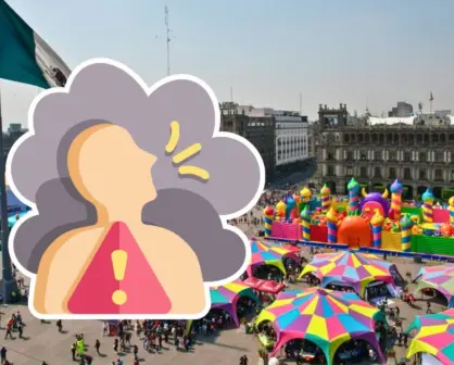 Suspenden "Zócalito de las Infancias" en su primer día por contingencia ambiental