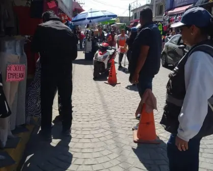 Refuerzan operativos contra el comercio ambulante en zonas clave de Toluca