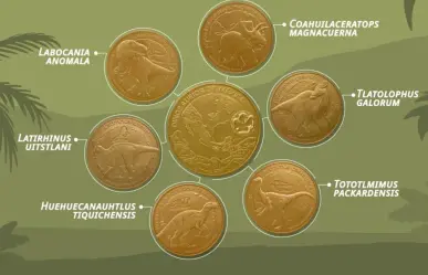 Estos son los dinosaurios de Coahuila que protagonizan nueva colección de la Casa de Moneda