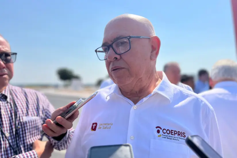 Mario Rebolledo Urcádiz, titular de la Comisión Estatal para la Prevención contra Riesgos Sanitarios en Tamaulipas | Foto: Daniel Espinoza