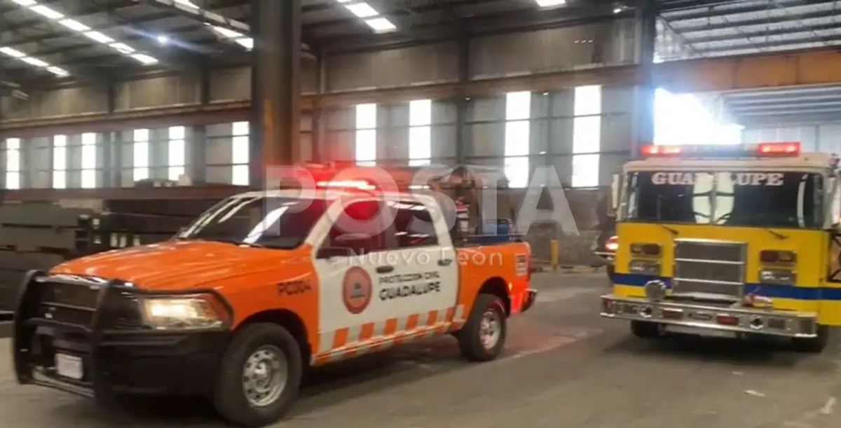 Un hombre murió tras ser golpeado por una viga en la empresa ACEROMEX. Foto: Ray Elizalde