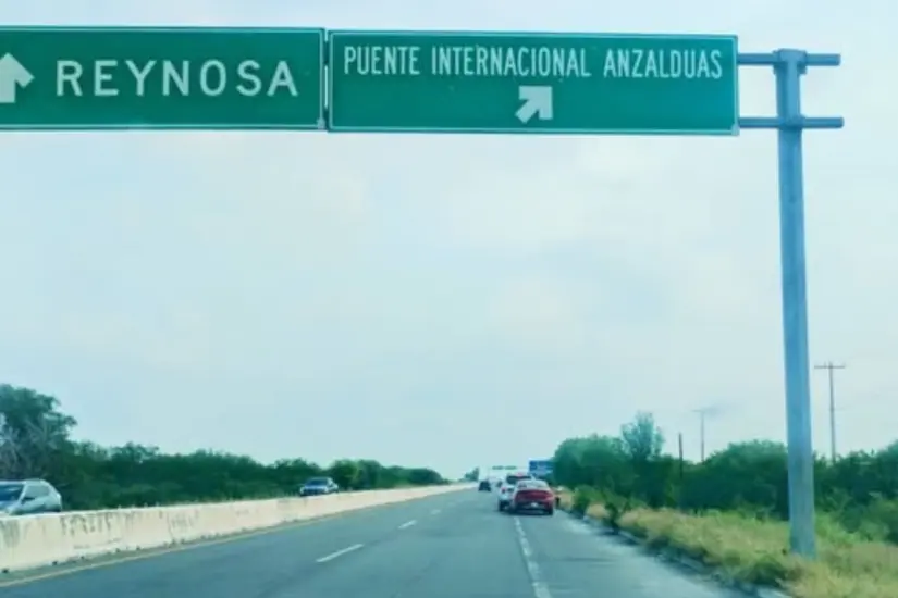 Ruta para el puente Anzaldúas | Foto: FB