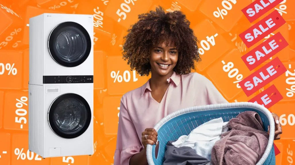 The Home Depot tiene esta torre de lavado LG al 50% de descuento