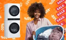 The Home Depot tiene esta torre de lavado LG al 50% de descuento