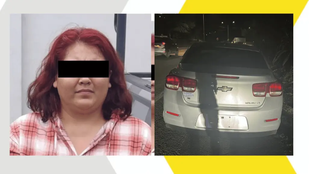 Detienen en Santiago a mujer que circulaba con placas "colgadas"