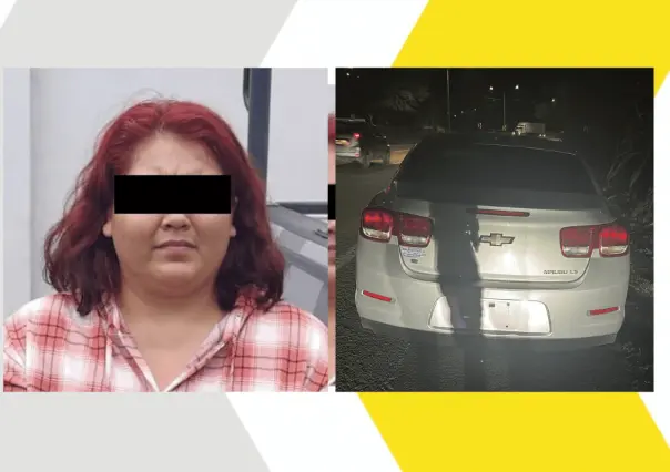 Detienen en Santiago a mujer que circulaba con placas "colgadas"