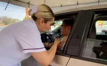 Jesús Nava arranca jornada de vacunación Drive Thru en Santa Catarina