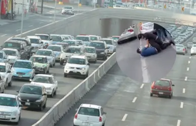 Conductores y tránsito pelean en la avenida Leones en Monterrey