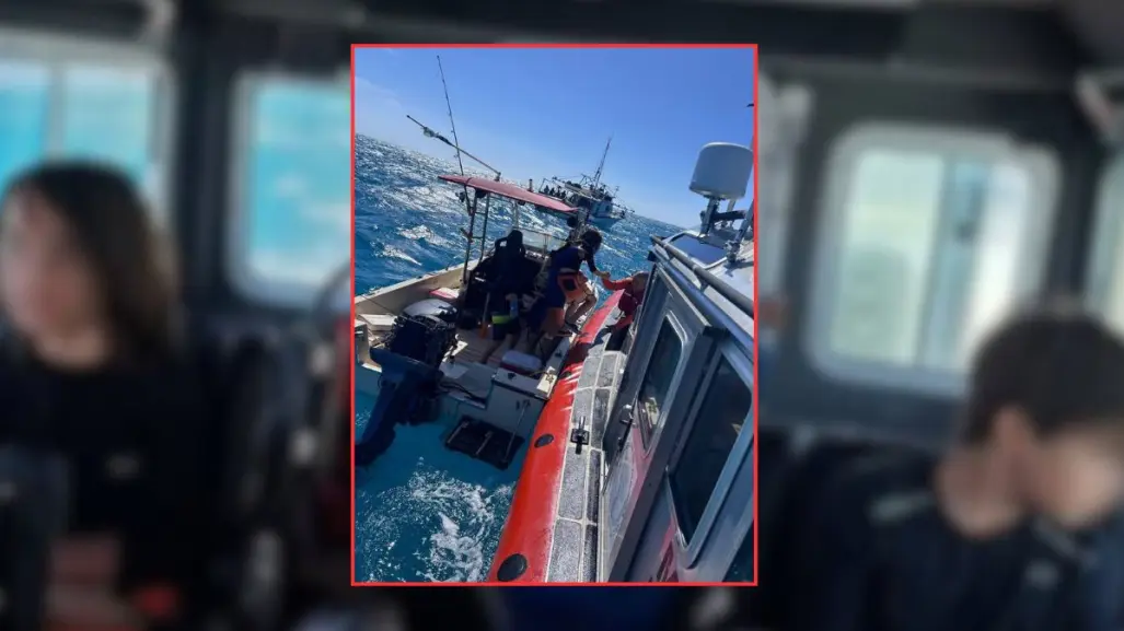 Rescate en mar de Yucatán: tripulantes de un yate se quedan varados a 11 kilómetros de la costa