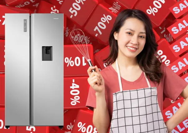 Liverpool tiene este refrigerador dúplex Hisense con el 45% de descuento